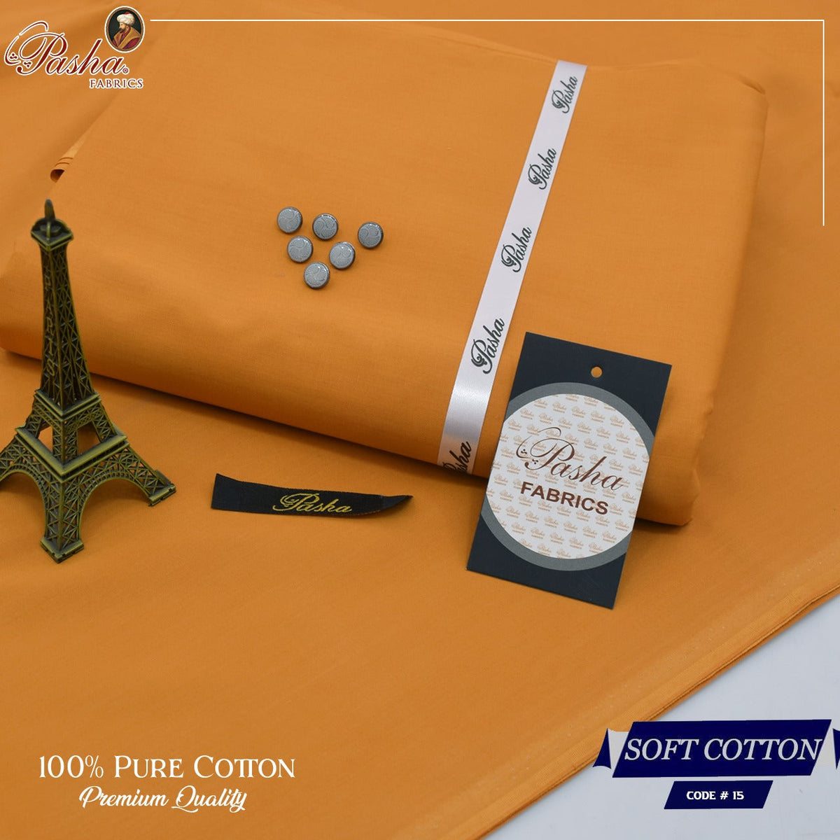 Pasha soft cotton suit for men in orange