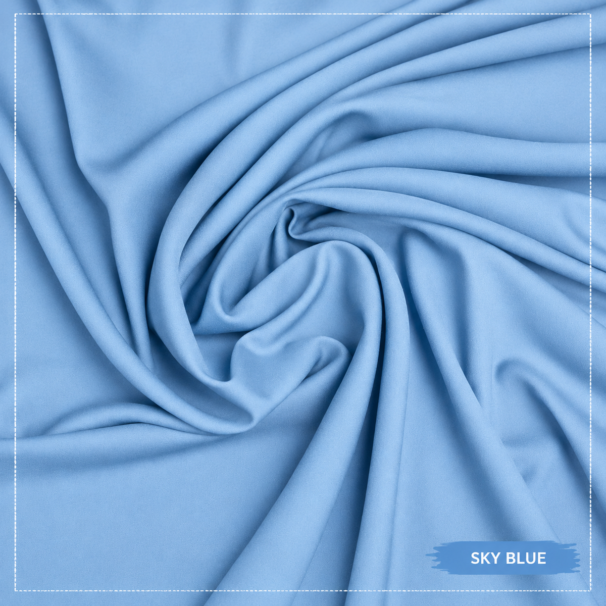 Premium Sky Blue Boski Wash N Wear – Unstitched Suit